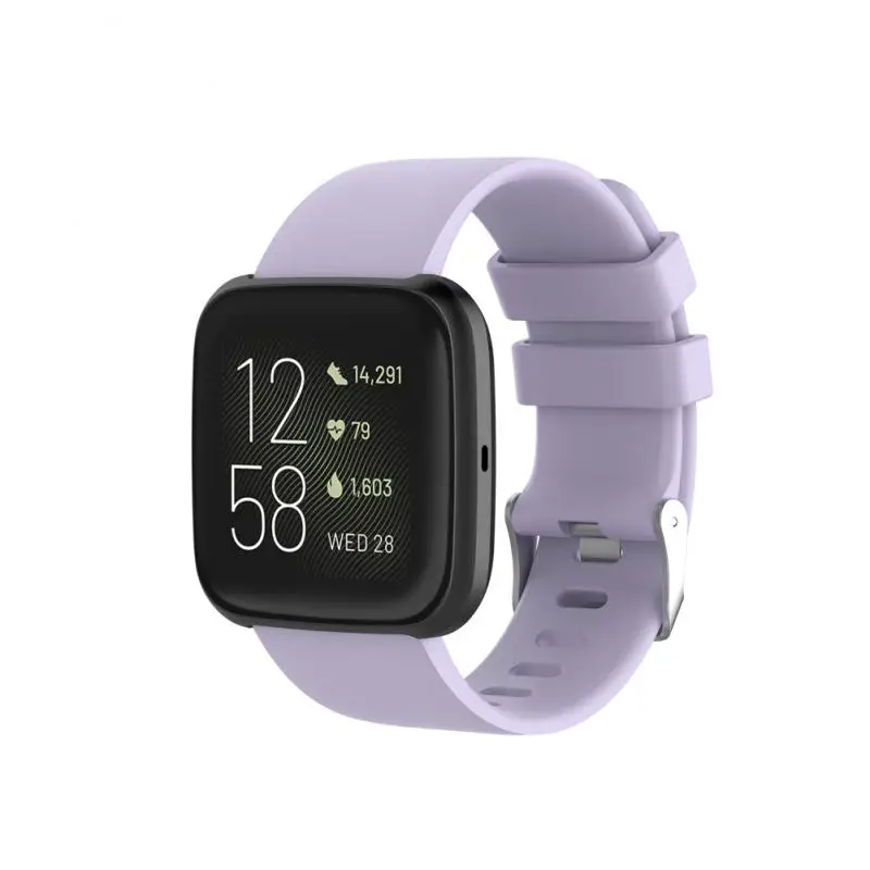 Новый оригинальный силиконовый ремешок для Fitbit Versa 2 Band мягкий водонепроницаемый