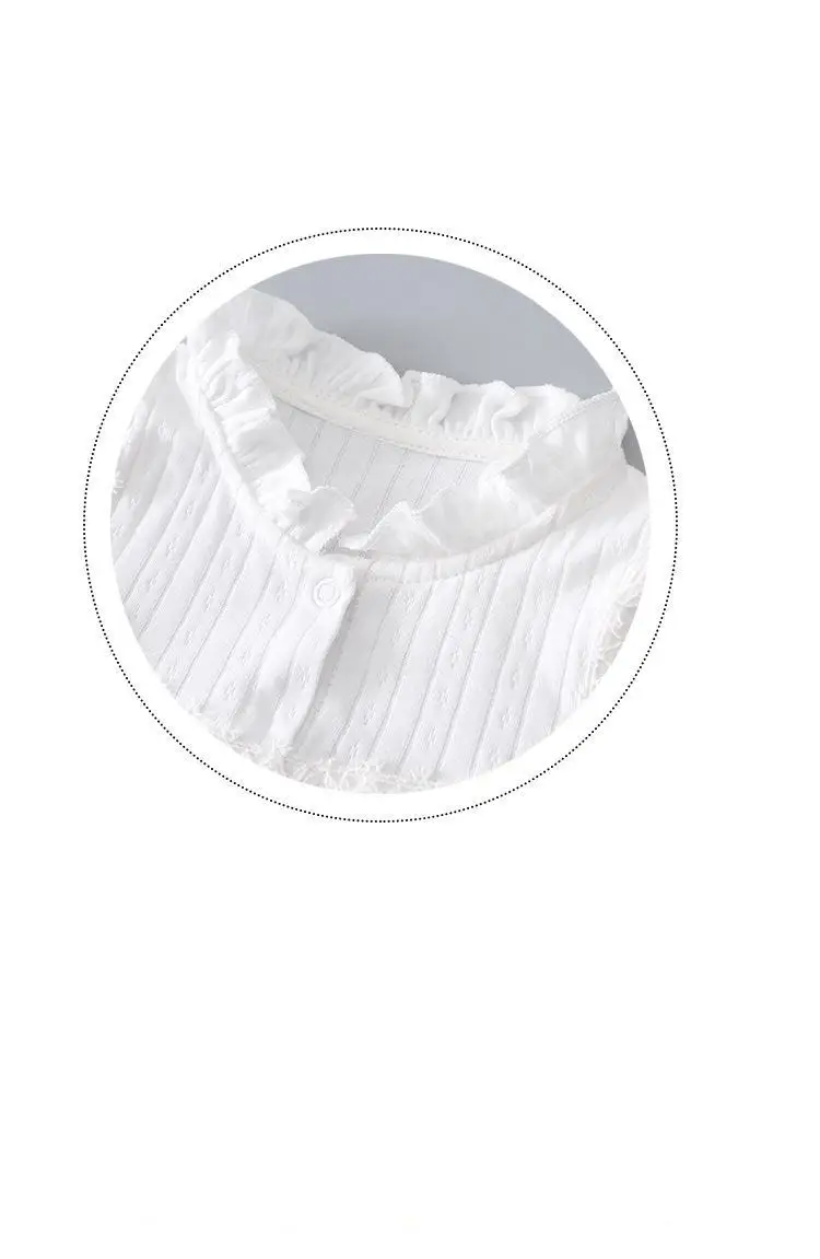 Боди для новорожденного младенца маленькой девочки хлопок цвет белый милый с