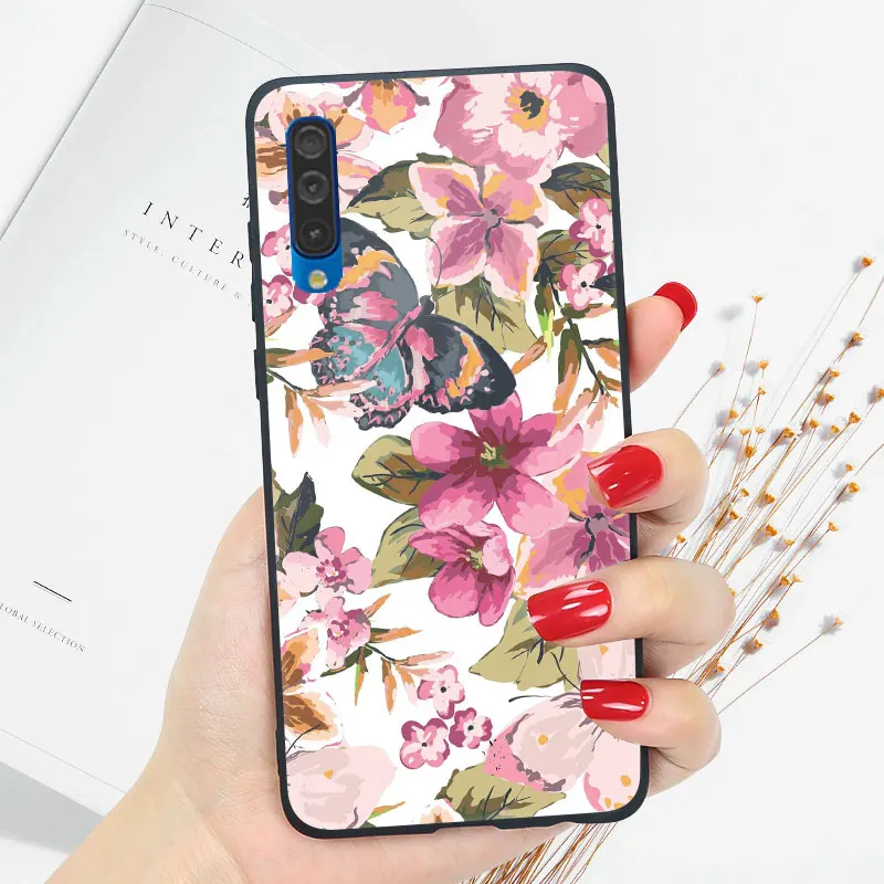 OO18 Чехол для samsung A50 A10 A20 A20e A30 A40 A70 чехол силиконовый мягкий чехол Яркий глянцевый чехол - Цвет: OO18