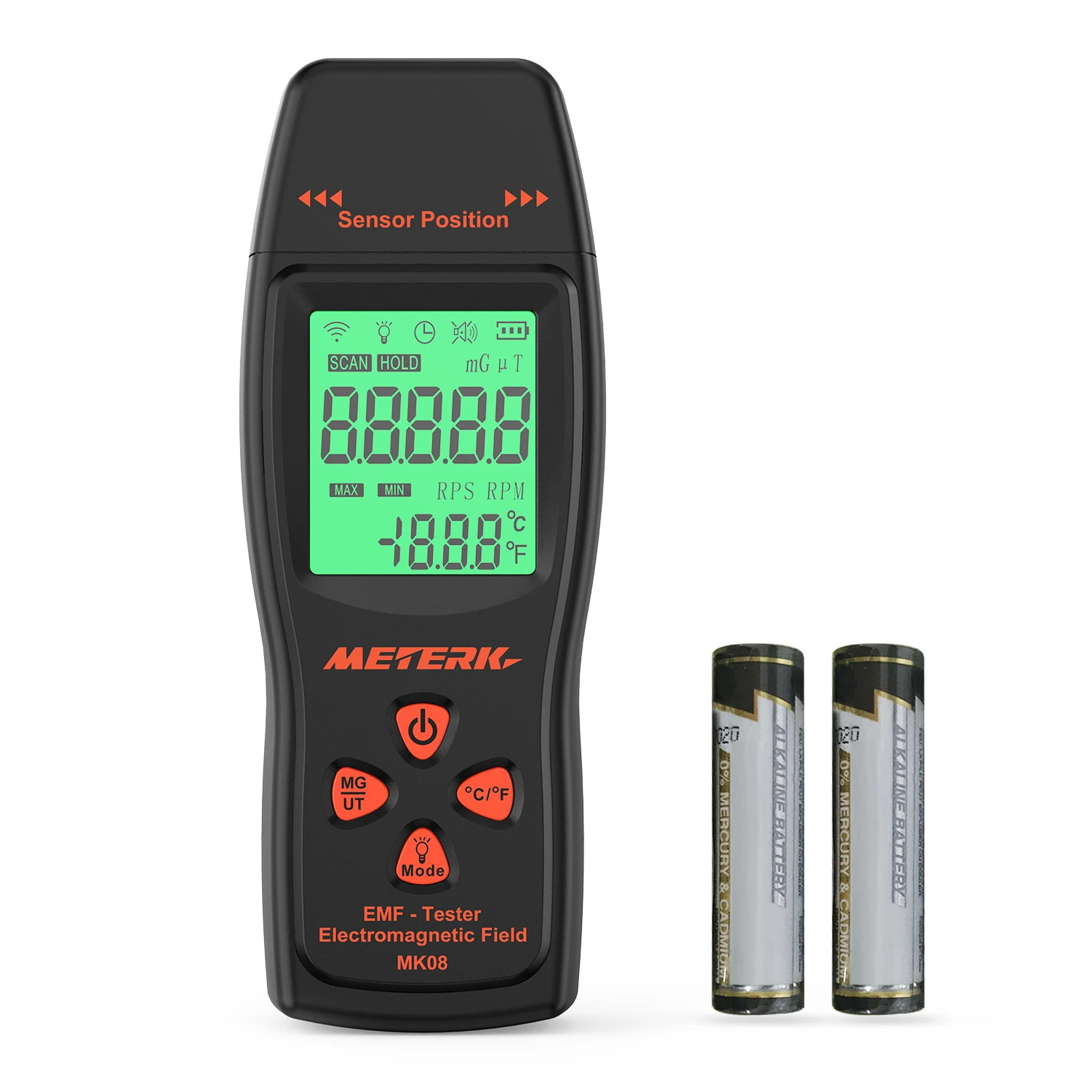 Измеритель Meterk EMF Ручной цифровой мини-детектор с ЖК-дисплеем тестер