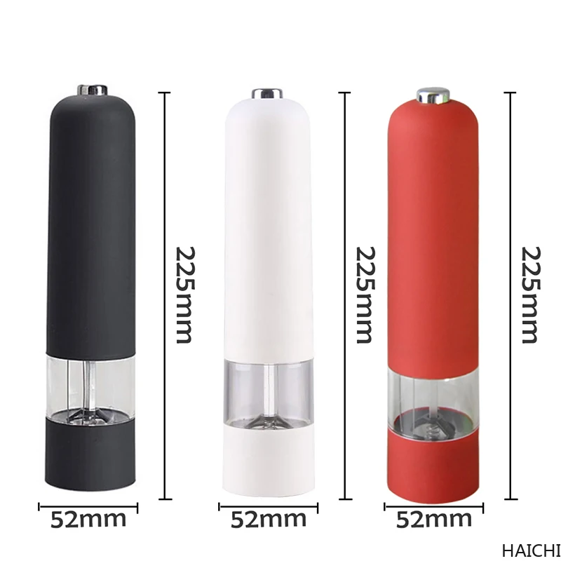 

2 In 1 Adjustable Electric Pepper Salt Spice Mill Grinder Seasoning Kitchen Tools Grinding For Cooking Restaurants