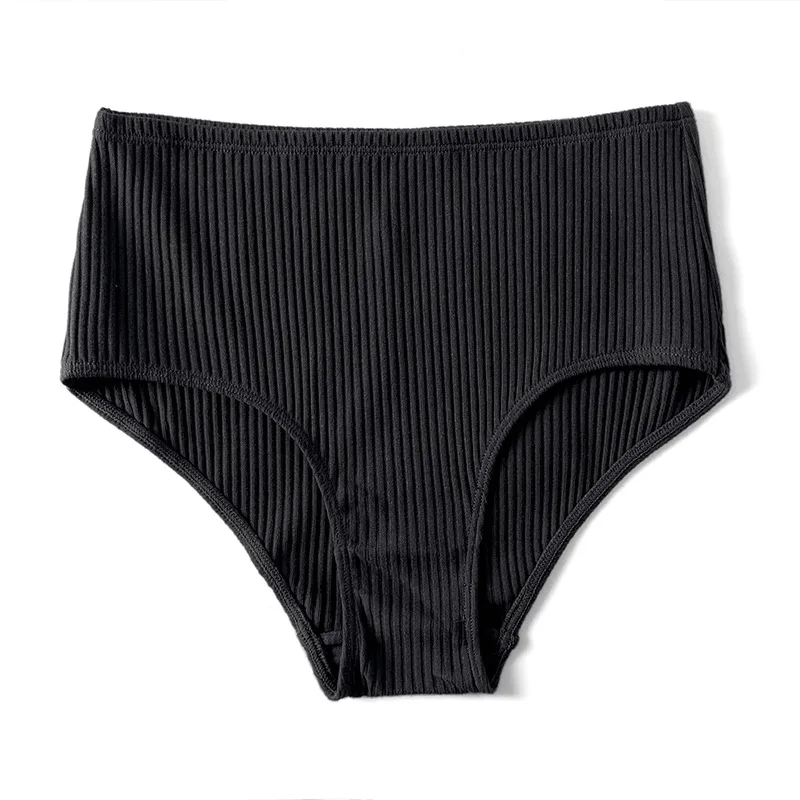 

Unique Gifts Women Fashion Stripes Underwear Soft Simple Panties Non-trace breathable Graceful Elastic Comfortable 1PC Solid