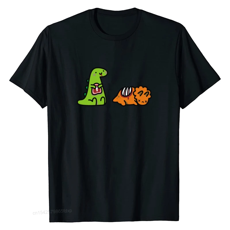 

Футболка мужская с коротким рукавом, хлопковая шерстяная Простая рубашка в стиле ретро, с рисунком динозавра едущего обеда, футболка для от...