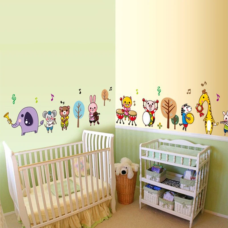 Самоклеящаяся виниловая наклейка на стену в стиле сафари|Наклейки стену| |