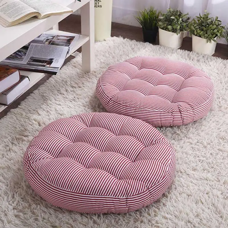

Cushion Round Thickened Tatami Mattress Rugs Japan Pouf Futon Seat Cushion Cattail Hassock Chair Pad Back