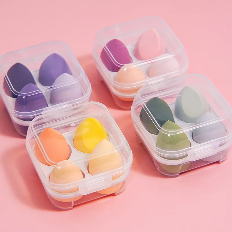 

4Pcs Women Cosmetic Puff Makeup Foundation Sponge Powder Puff Face Makeup Sponges Make Up Accessories Makeup Cosmetics for Women