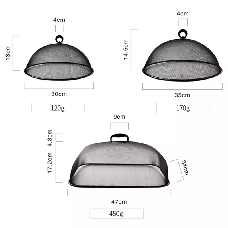 

Simple Iron Cover Household Circular Food Cover Fly Roof Leftovers Table Cover In Stock