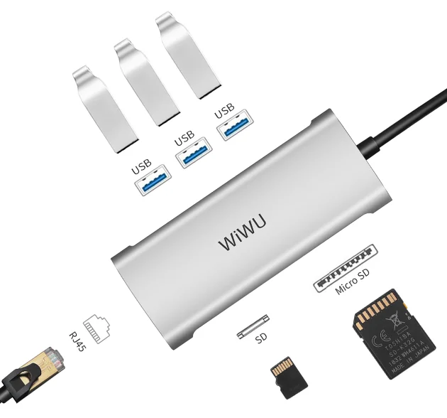 - Wiwu type-C   Huawei/MacBook Pro / thunder 3, 6  1