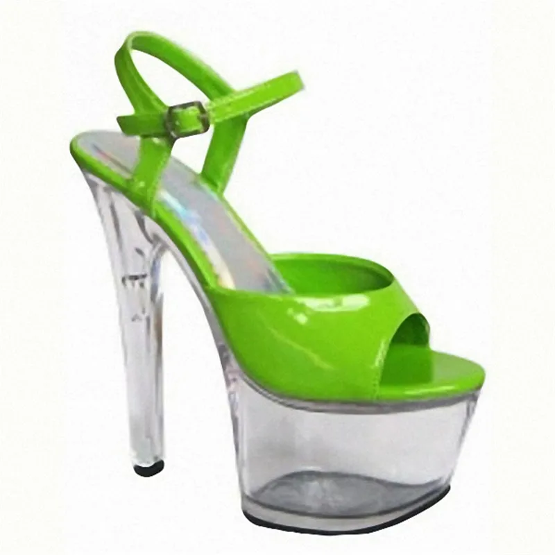 Sweet candy color banquet stage photo for women's shoes Club princess shoes 17 CM high heel Dance Shoes