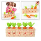 Деревянная игра моркови, деревянные игрушки для детей, подходящая головоломка, игра с памятью для развития мелкой моторики для мальчиков
