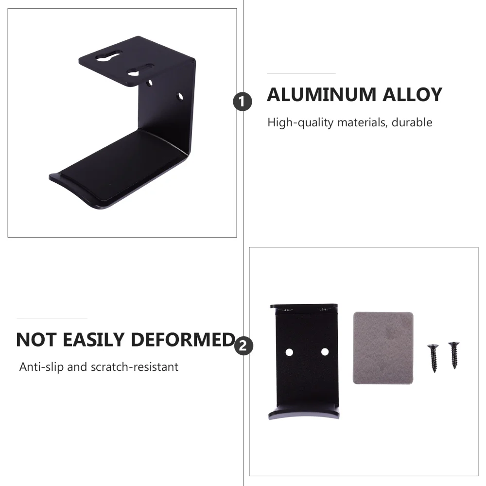 

1pc Headphone Hanging Bracket Headset Stand Internet Headset Rack (Black)