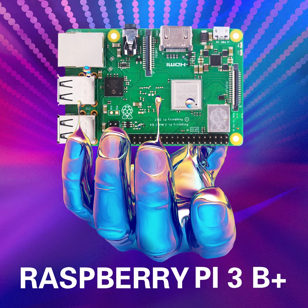 S ROBOT Raspberry Pi 3 Model B + Оригинальный чехол pi радиаторы pi3 b / 3b с wifi и bluetooth RPI50|Аксессуары