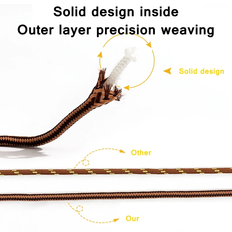 Striped Double Color Shoelaces Outdoor Sneakers Shoe laces Martin Cotton Tooling Boots Shoelace White Shoes Lace Strings 1Pair