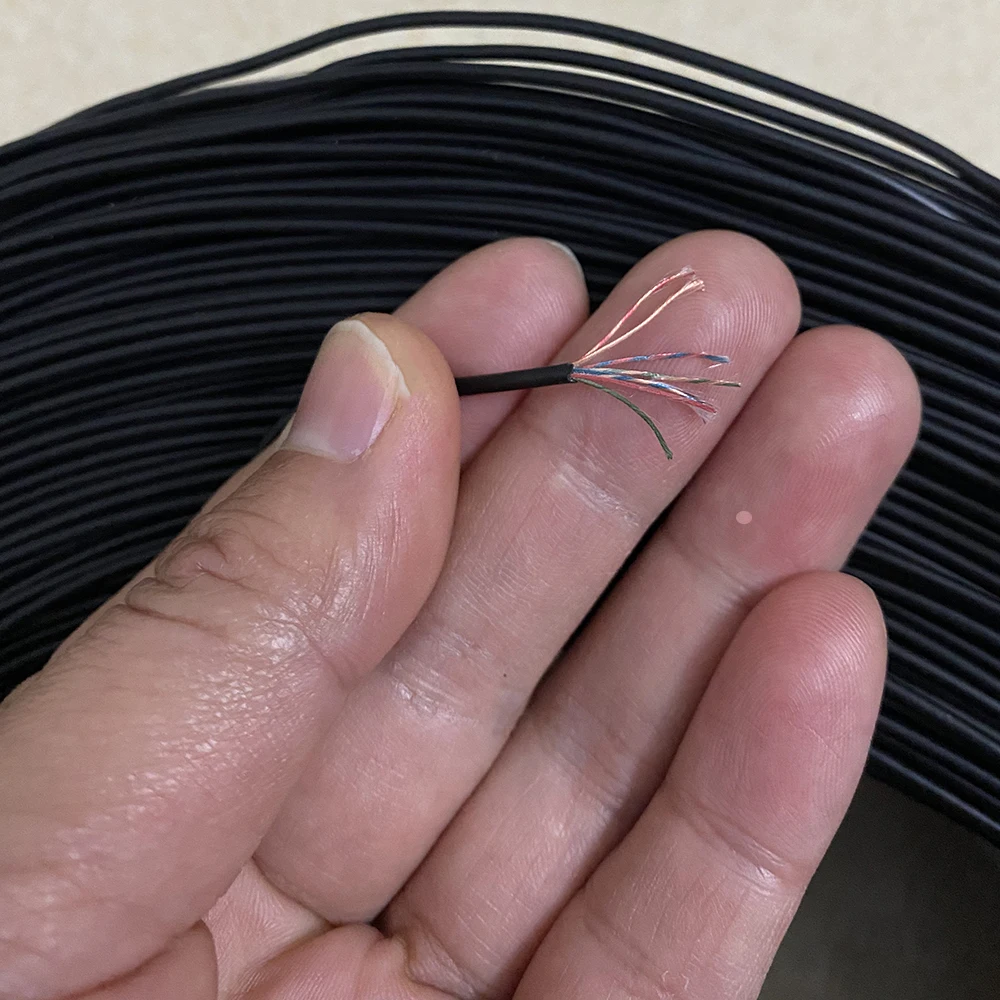 

6-жильный эмалированный провод из ПВХ, медный провод, высокотемпературный многожильный жильный эмалированный кабель, цветной провод для ми...