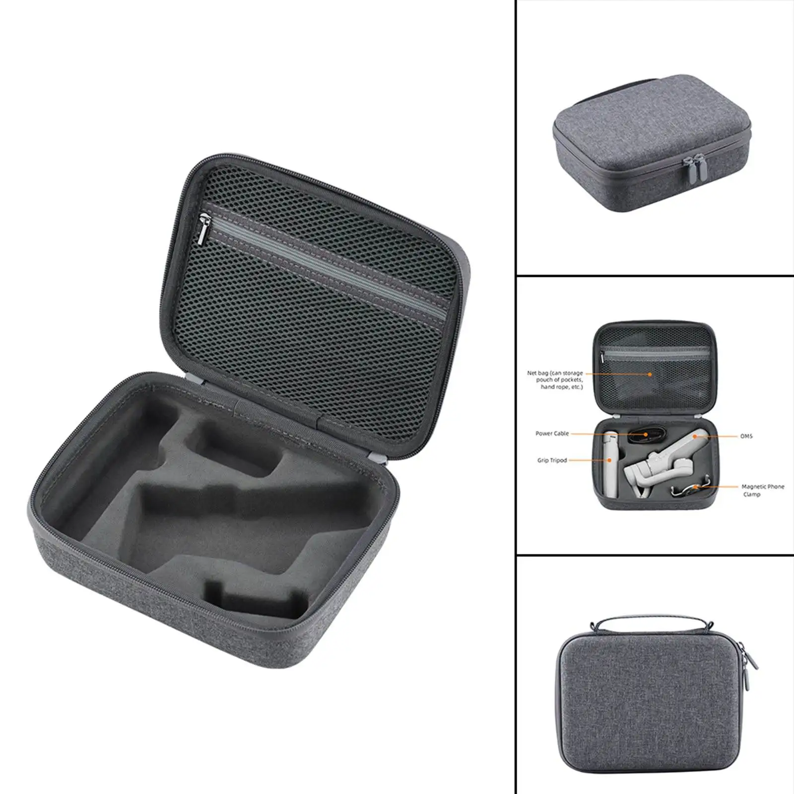 

Футляр для переноски сумка с внутренними мягкими подушками твердая оболочка Противоударная сумка через плечо для OM Mobile 5 Аксессуары двусто...