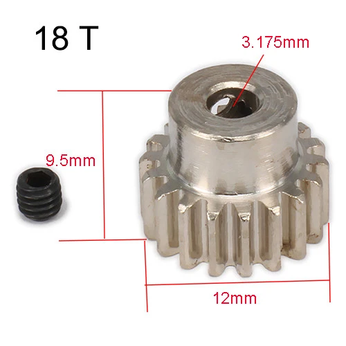 Зубчатые зубчатые шестерни HSP 1:10 18T 19T 20T 21T 22T 23T 24T 25T 26T 29T для радиоуправляемого