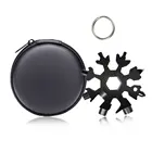 Многофункциональный карманный инструмент 18 в 1 со снежинками, брелок, кольцо для ключей, гаечный ключ, шестигранный ключ, гаечный ключ, ручные инструменты, портативный