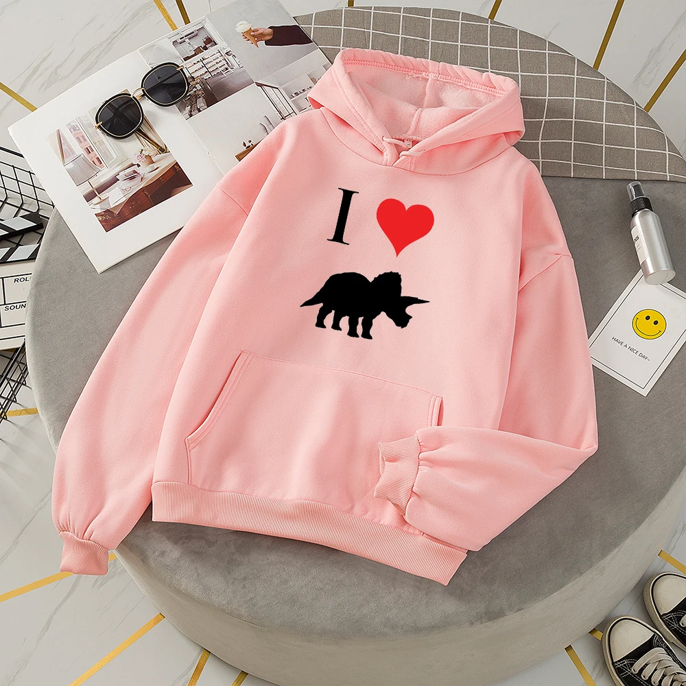 

Женская осенне-зимняя толстовка с капюшоном и принтом