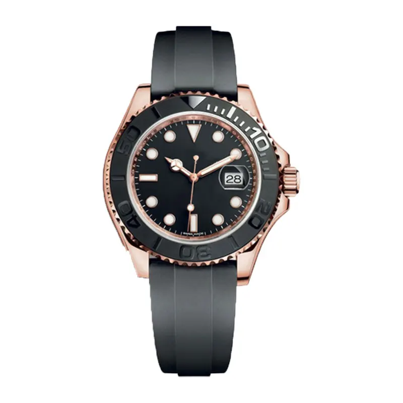 

Men's Mechanical Watch Yacht-Master 116655 ARF 1:1 Best Edition Black Ceramic Bezel SH3135 904L Steel on Oysterflex Rubber Strap