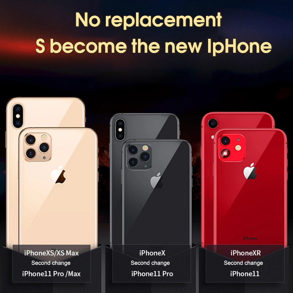 Стекло для камеры iPhone 11 Pro Max наклейка на объектив пленка X XS XR металлическая