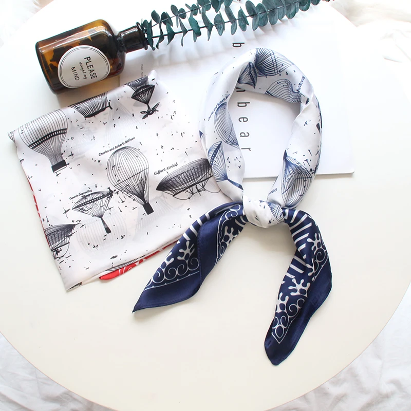 

Новый Модный маленький квадратный шейный шарф 70 см роскошные женские шелковые шарфы шейный платок шарфы на запястье сумка на запястье