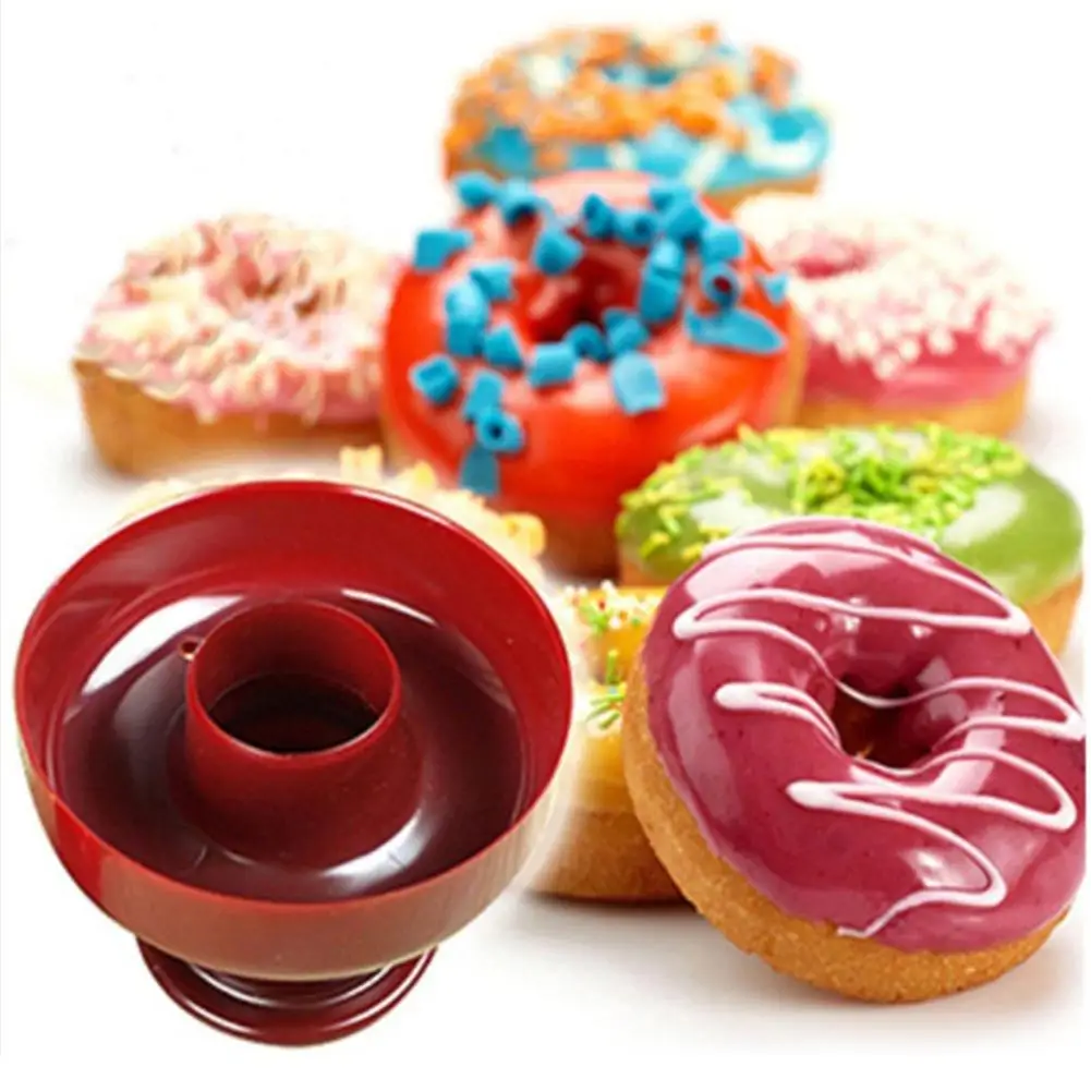 Round Flower Shape Doughnut Cake Mould Donut Maker Dessert Snack Diy Donuts Reusable Cookies Mold |