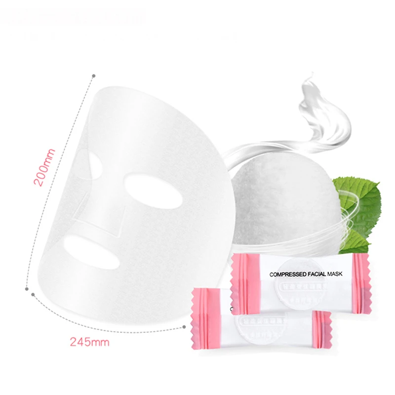 100 сжатая маска для лица одноразовая увлажняющая листовая бумажная | Красота и