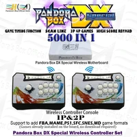 2021 pandora box dx special version wireless controller set 5000 in 1 save game support fba mame ps1 sfc snes md game 3d tekken