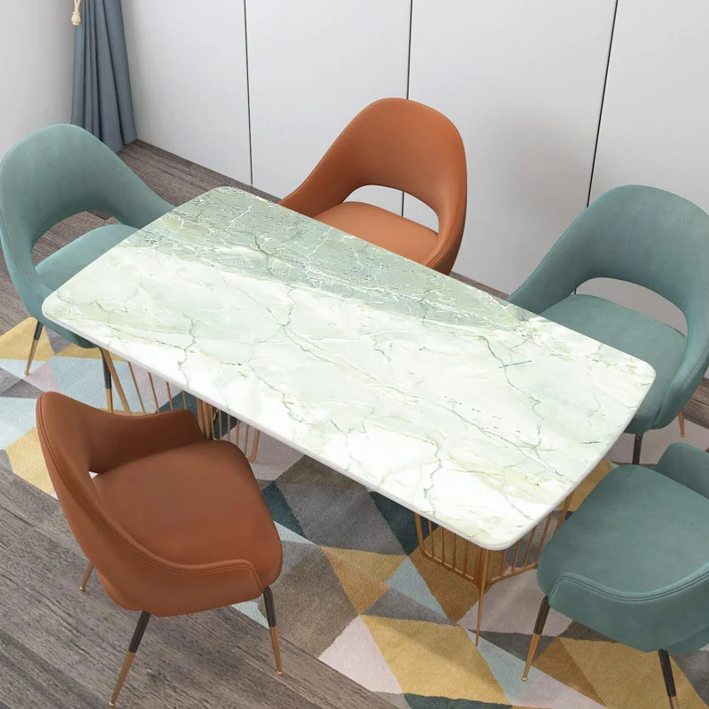 Мраморный коврик для стола мягкая стеклянная настенная скатерть подстилка