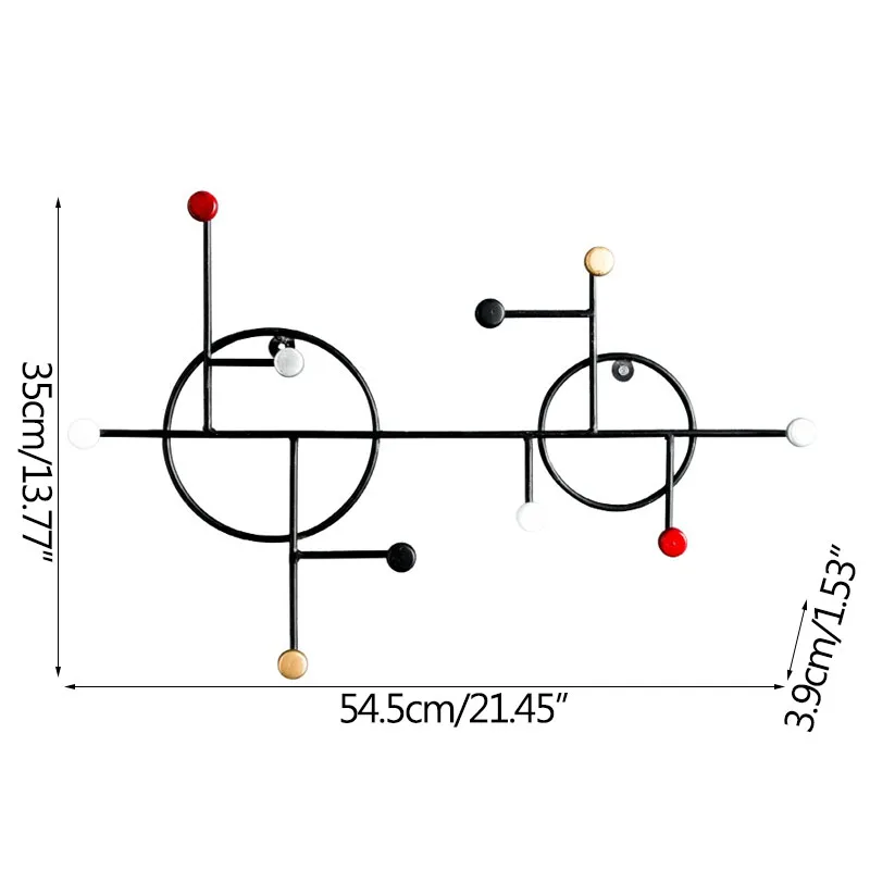 

Wall Decor Hooks Multifunction Storage Hanger Modern Crafts Ourdoor Display Key Holder Bag Clothes Stand Furnishings Hooks