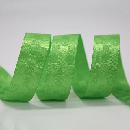 Бант из атласной ленты в синюю клетку для подарка цветов платьев шляп упаковки