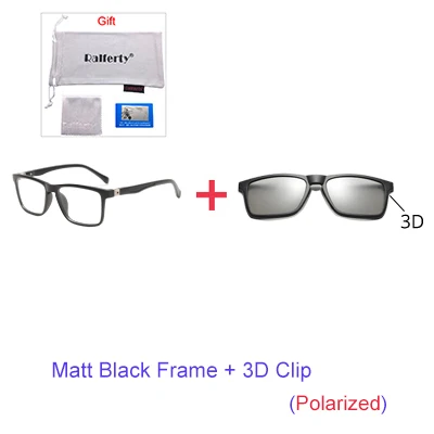 1Frame 3D Clip Ralferty, оптические детские солнцезащитные очки, поляризационные, на магните, на застежке, солнцезащитные очки, очки по рецепту, детские очки, оправа Zero TR8005 - Цвет линз: 1Frame 3D Clip
