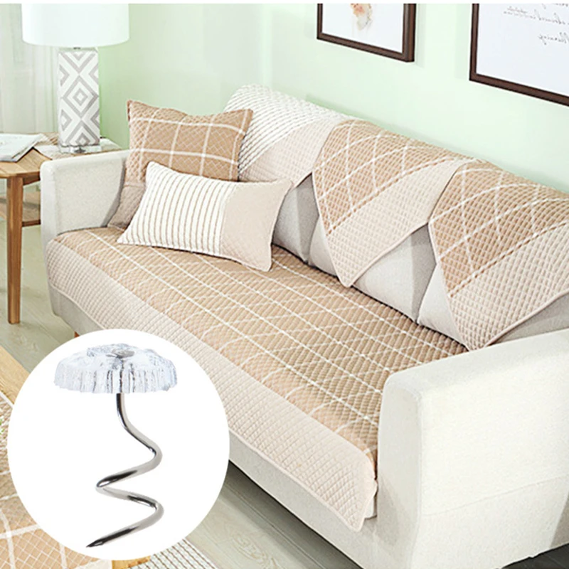 

20PCS Transparent Twist Nail Sofa Cushion Blankets Cover Grippers Holder Fixing Slip-Resistant Bed Sheet Clip Fixer For Home