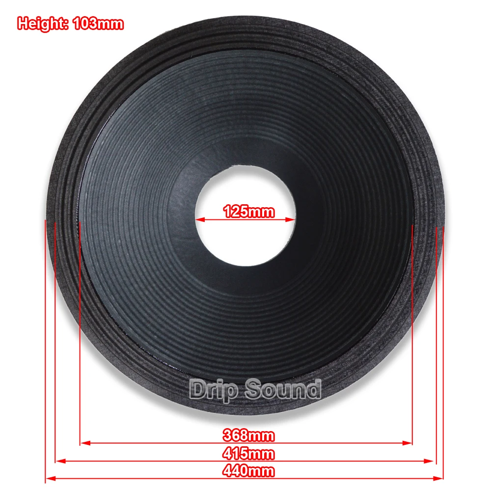 18-дюймовый 440 мм 125 колонка с сердечником конусная бумажная раковина