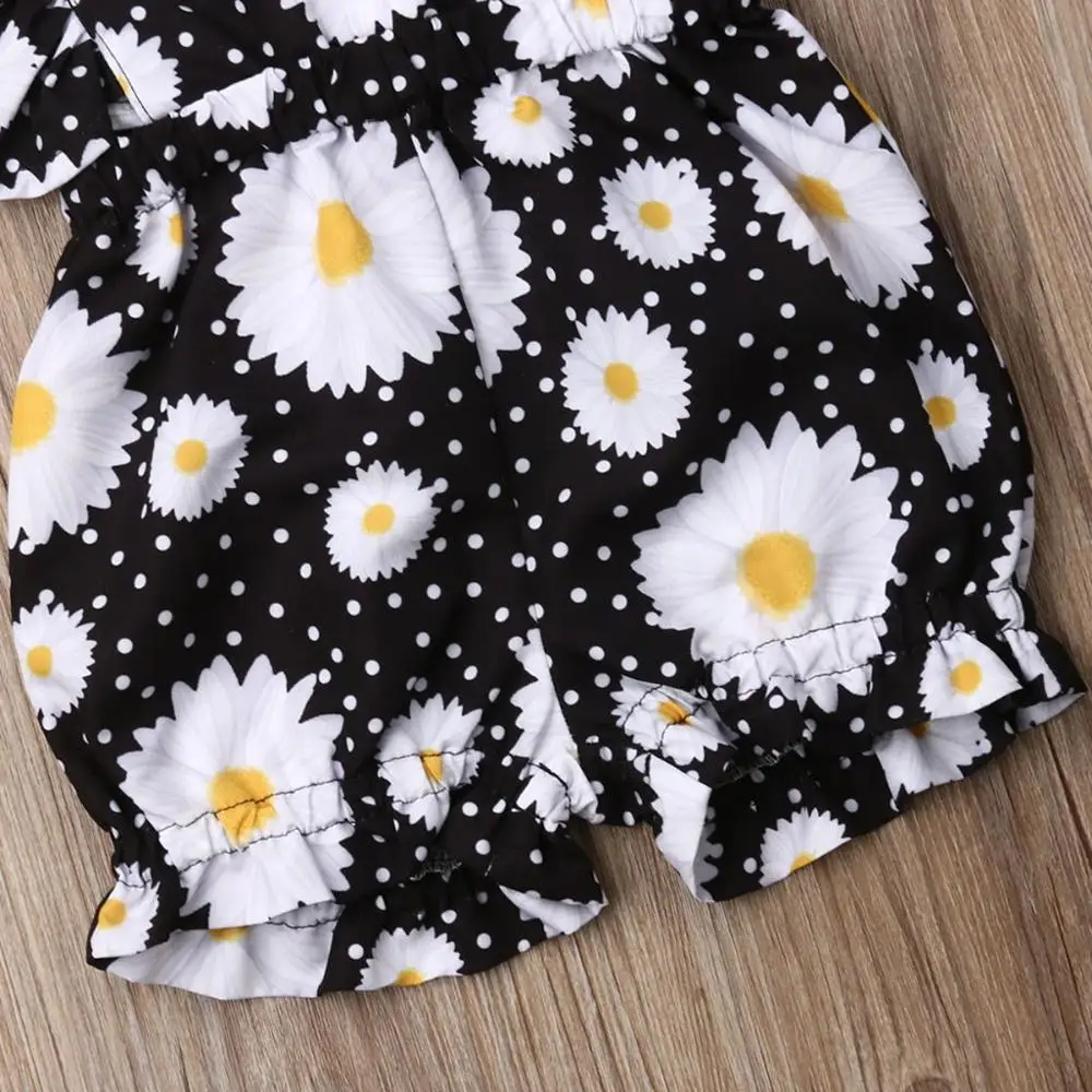 Детский комбинезон с оборками и рукавами фонариками на лето|Ромперы| |