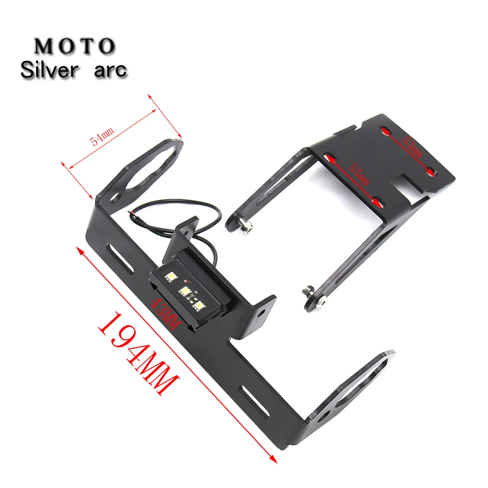 

Motorcycle Angle License Plate Frame Holder Bracket For KAWASAKI NINJA650 NINJA 650 Z650 Z 650 2017 2018 2019 2020