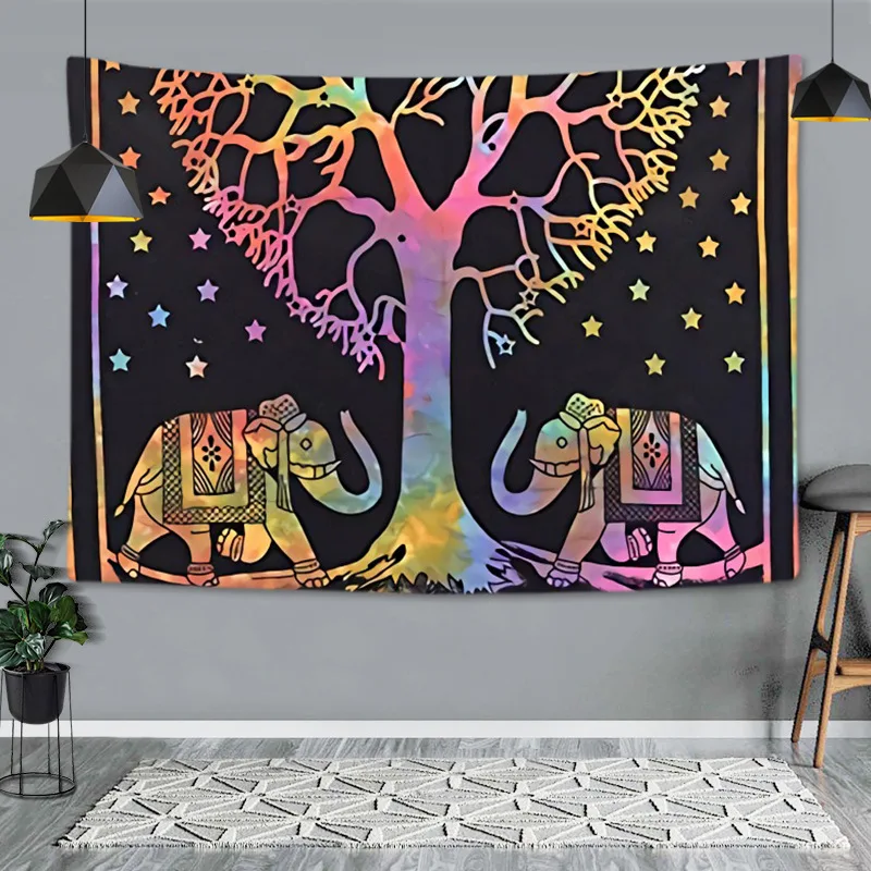 

Bohemian Tree Of Life Tapestry The Mystery Of The Nordic Living Room Psychedelic Wall Tapestry Home Decoration Background Cloth