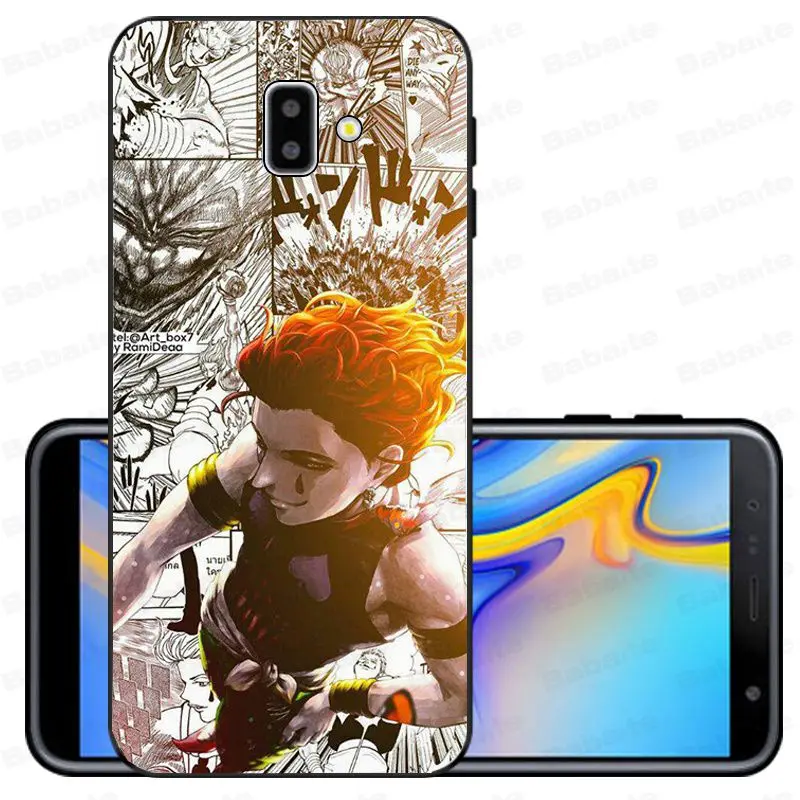 Мягкий силиконовый чехол Hisoka Hunter из ТПУ для мобильных телефонов samsung Galaxy j6 plus A6 A8 A9