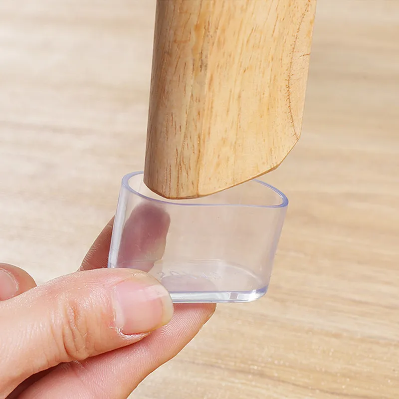 8 шт./лот прозрачный овальный резиновый стол стул нога пол крышка протектор диван