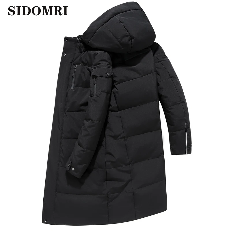 Mens jacket 90% white duck down coat  extra-thick outdoor down jacket for middle-aged and elderly men warm jacket