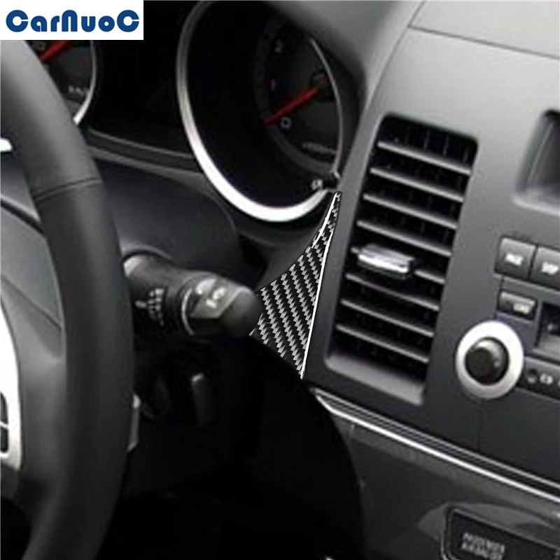 

Для Mitsubishi Lancer 2008-2015 Приборная панель автомобиля, правая боковая панель, отделка, углеродное волокно, стикер, аксессуары для стайлинга