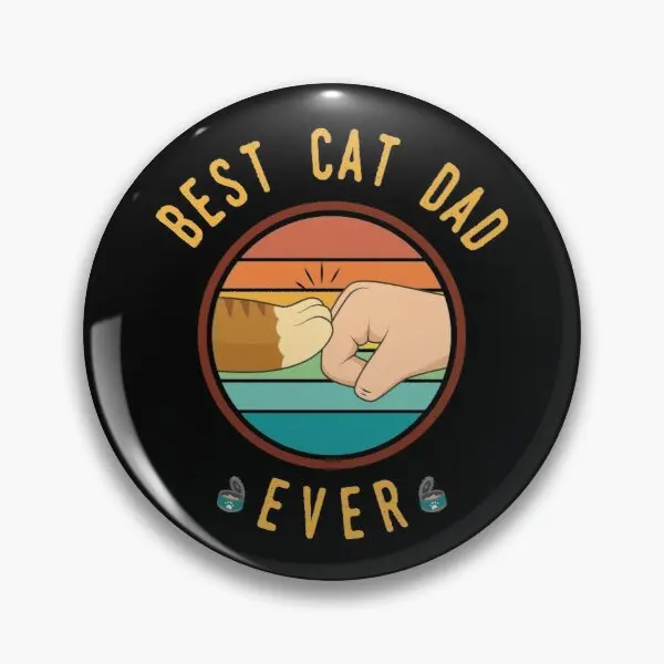 

Best Cat Dad Ever Ginger Cat Edition Soft Button Pin Jewelry Fashion Lover Women Cute Gift Lapel Pin Clothes Decor Brooch