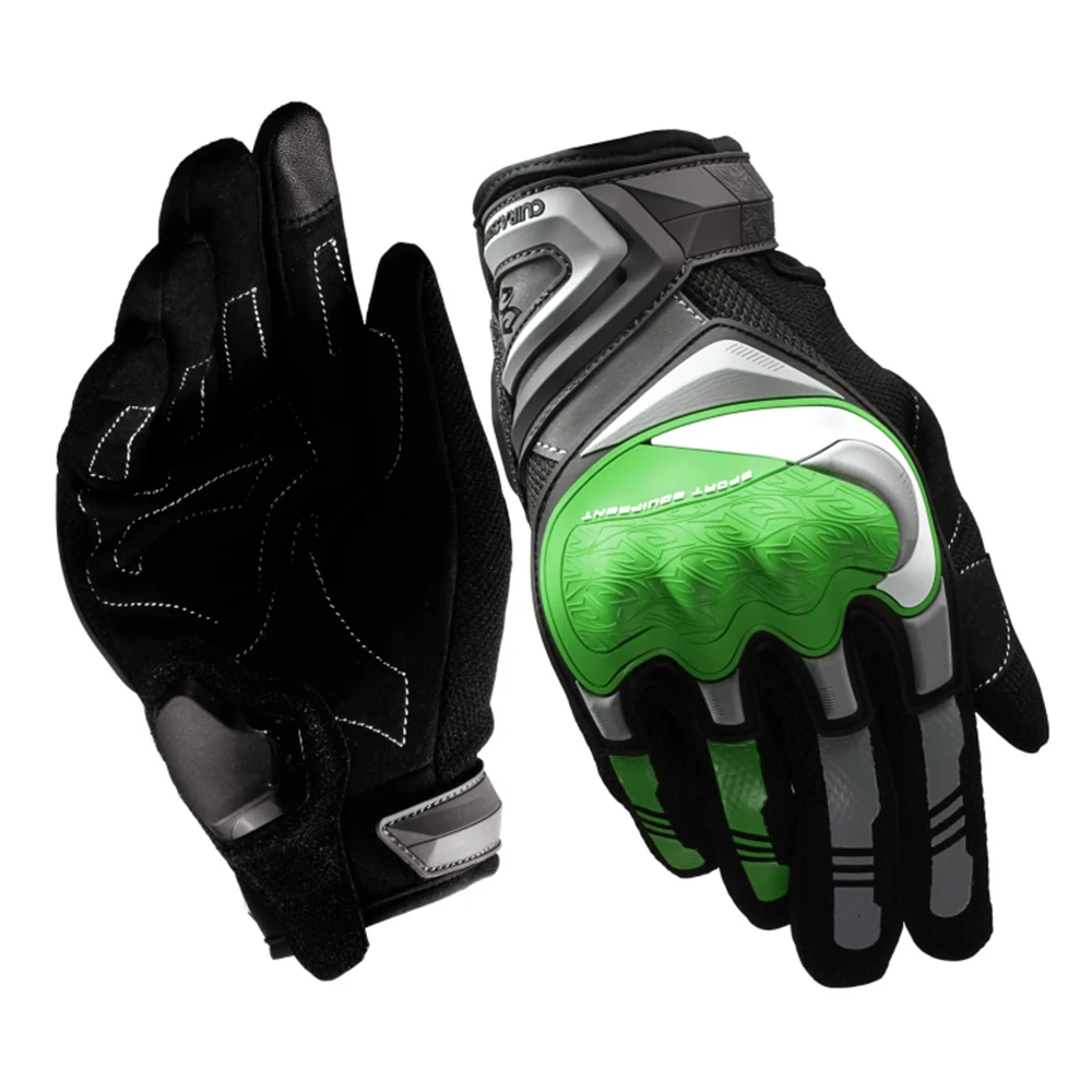 

Sport Motorbike Bike Hand Protector Full Finger Gloves M/L/XL 1 Pair Motorcycle Gloves Touch Screen Breathable Cycling