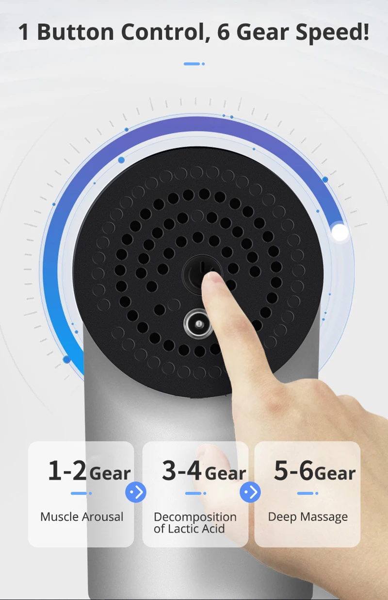 Фитнес-оборудование массажер для расслабления мышц вибропистолет с