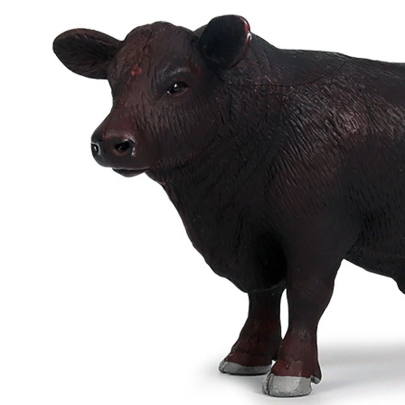 

Pvc Simulation Cattle Animals Action Figures Static Cute Model Collection Black Cow Model Toys for Kids