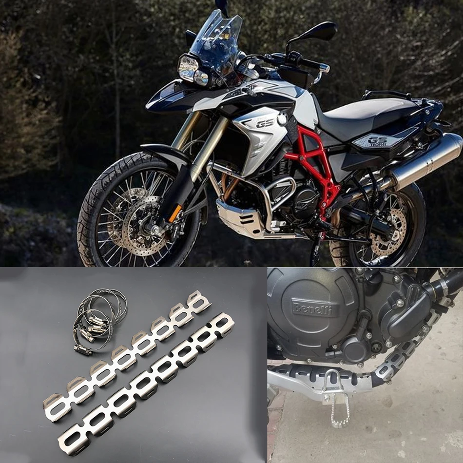 

Motorcycle Exhaust Muffler protect Pipe Heat Shield Cover Heel Guard Protection For BMW F800GS F700GS F650GS R1200GS LC/ADV