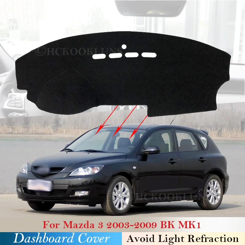Для Mazda 3 BK 2003 2004 2005 2006 2007 2008 2009 MK1 крышка приборной панели защитный коврик