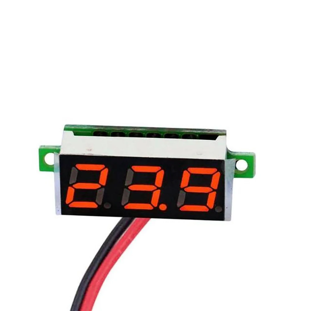 

0.28 Inch Ultra-small Digital DC Voltmeter Head LCD Two-wire 2.530V Green Volt Wire Voltmeter LED Blue Dc Digital