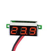 0 28 inch ultra small digital dc voltmeter head lcd two wire 2 530v green volt wire voltmeter led blue dc digital