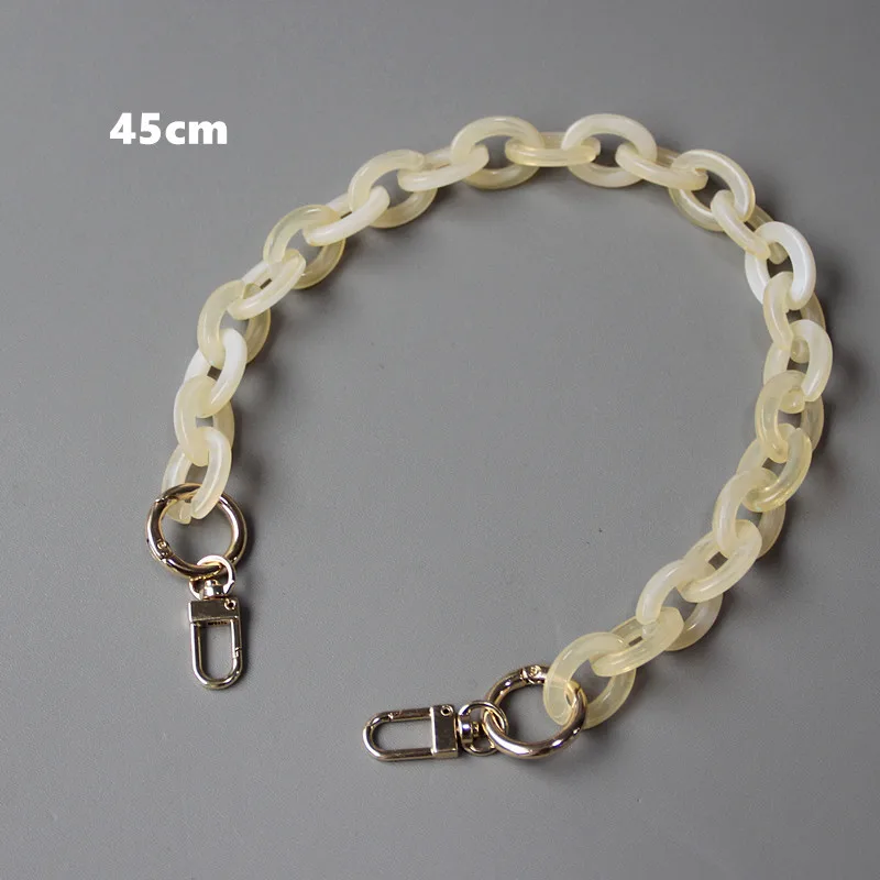 Цепочка из акриловой смолы женская круглая Съемная цепь контрастных цветов в